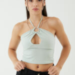 TOP ALGODON LYCRA ARGOLLA - crema