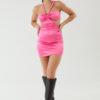 VESTIDO RASO KRISTAL - rosa
