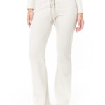 Pantalon lanilla oxford ojalillos - gris-claro - m