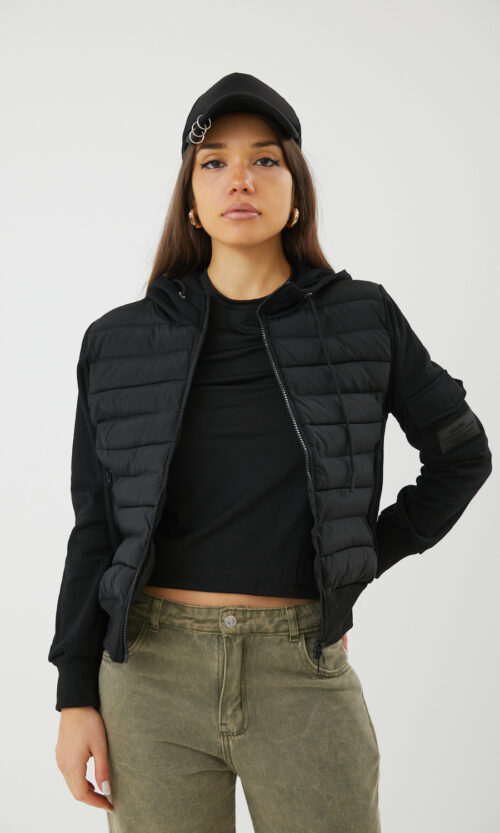 PUFFER COMBI CAPUCHA