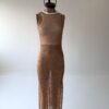 VESTIDO LORENA - beige - m