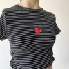 Remera Morley Rayada Strawberry - negro