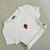 Remera Morley Rayada Strawberry - beige