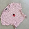 Remera Morley Rayada Strawberry - rojo