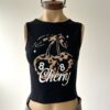 Musculosa Cherry 8 - negro