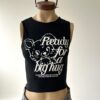 Musculosa Bunny Hug - negro