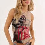 Musculosa Mesh FERRE - beige