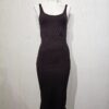 Vestido Morley Cuello U - marron