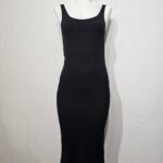 Vestido Morley Cuello U - negro