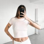 Remera Rib Lisa - amarillo-pastel - l