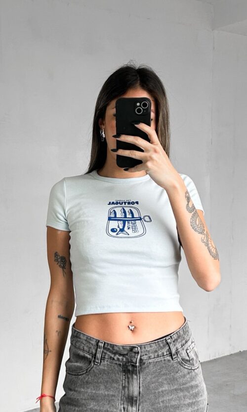 Remera Rib Portugal Perla