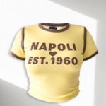 Remera Rib Napoli 1960 - amarillo-pastel