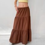 Pollera De Lino Angeline - beige - l