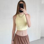 Musculosa Morley Con Taza Sheila - amarillo-pastel