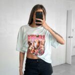 Remera Jersey Dog Mom - celeste