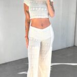 Conjunto Crochet Sami - beige - l
