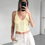 Top Tejido Corp. Salome - amarillo-pastel - m