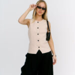 Chaleco Cuadrille Isa - gris - l