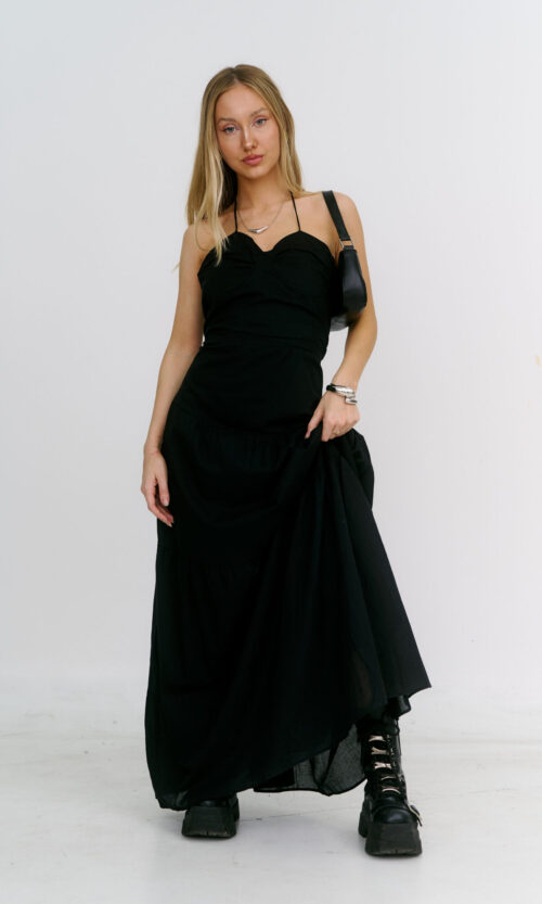 Vestido Con Recortes Mexicana