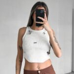 Mu Morley Mariposa Chapitas - blanco - m