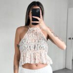 Blusa Frunce Mandarinas - Negro - S