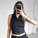 Top Cierre y Cuello Chomb - Blanco - S