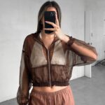 Campera Con Transparencias Alma - Amarillo - S