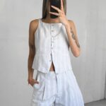 Conjunto Sastrero Botones Asia - Azul - S