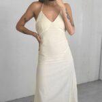 Vestido Largo Annie - Crema - S
