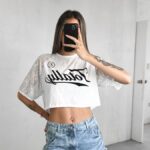 Remera Encaje Totally - Blanco