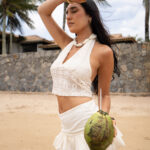 Top Broderie Alma - beige - m