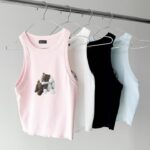 Musculosa Rib Bear Rabbit - celeste