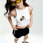 Musculosa Rib Bear Rabbit - celeste