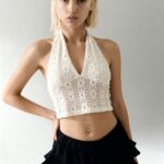 Top Broderie Alma - beige - m