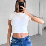 Remera Rib Lisa - celeste