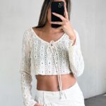 Camisola Broderie - beige