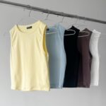 Musculosa Melvin Lisa Prieta - amarillo-pastel