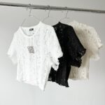 Remera Broderie Accesorio Petri - crema