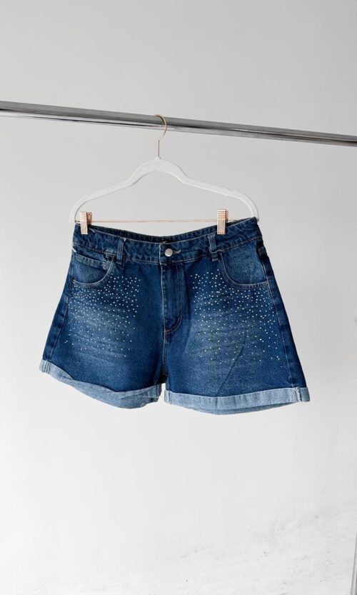 Short Azul Brillos