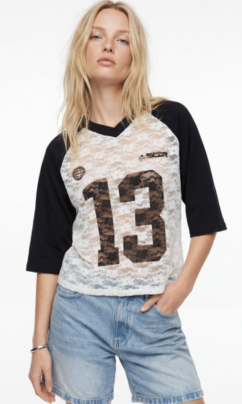 Remera Encaje Combi 13