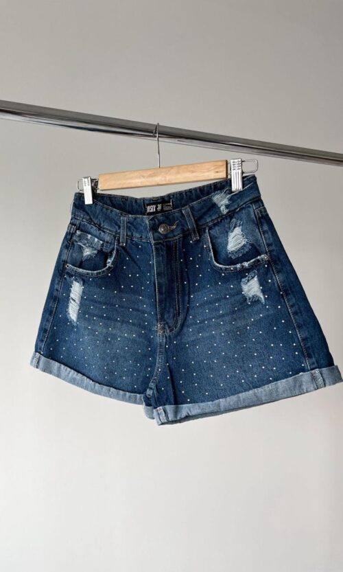 Short Azul Brilli Rot