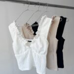 Musculosa Volados Olyster Catalina - beige - l