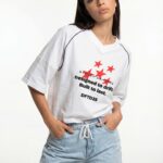 Remera Jersey Street Drifting 25 - crema