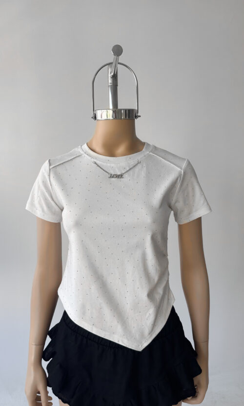 Remera Rib Brilli Love