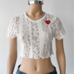 Remera Encaje Roulete Cori - beige