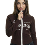 Cardigan Maldives Cierre - bordo - l