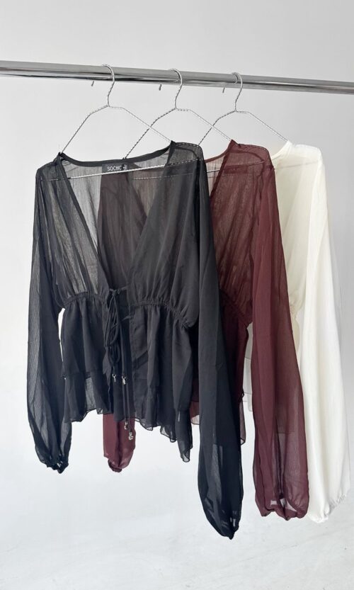 Bluza Creppe Transp Baji