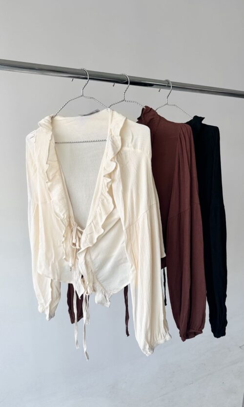 Blusa Creppe Volados Ati