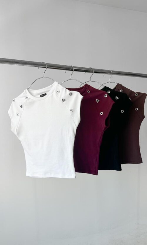 Remera Rib Ojalillos Forms