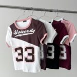 Remera Rib University - bordo